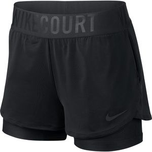 Nike Court Shorts Small Black